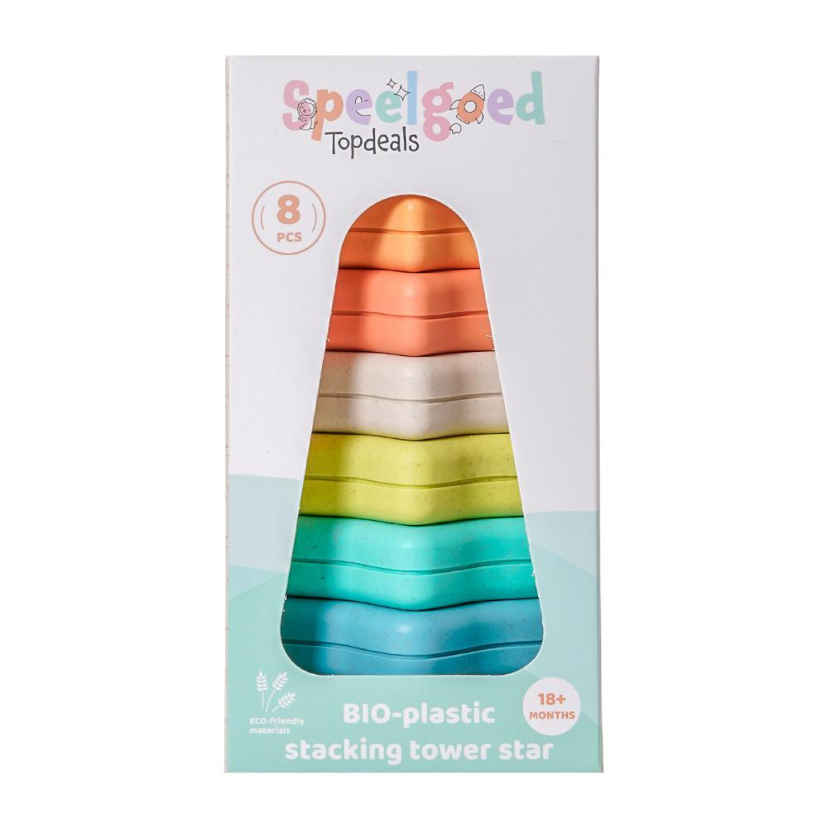 BIOplastic Stapeltoren Ster 8-delig