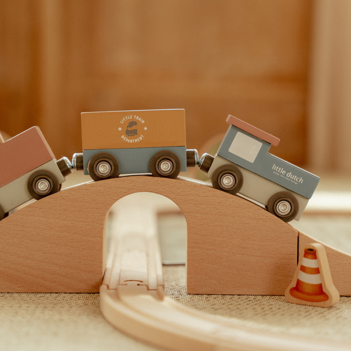 Houten treinbaan set XL