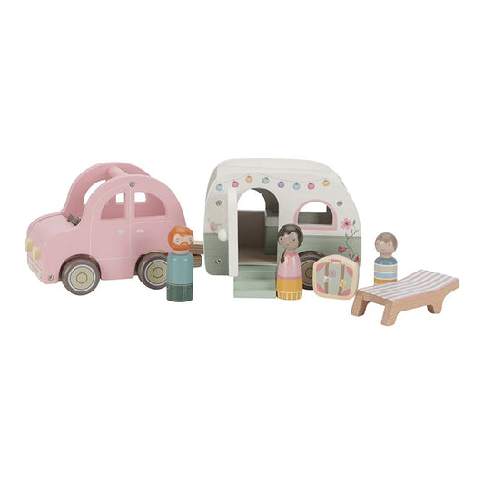 Speelgoed auto met caravan