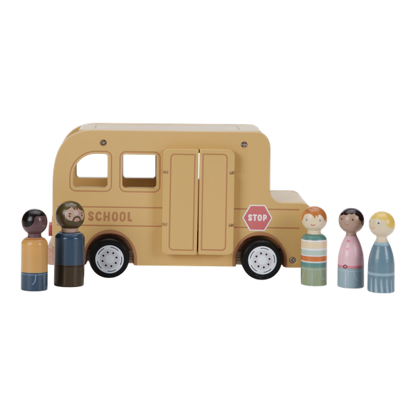 Schoolbus met poppetjes