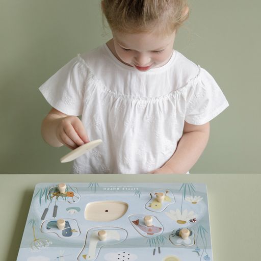 Little Dutch houten geluidenpuzzel Little Goose