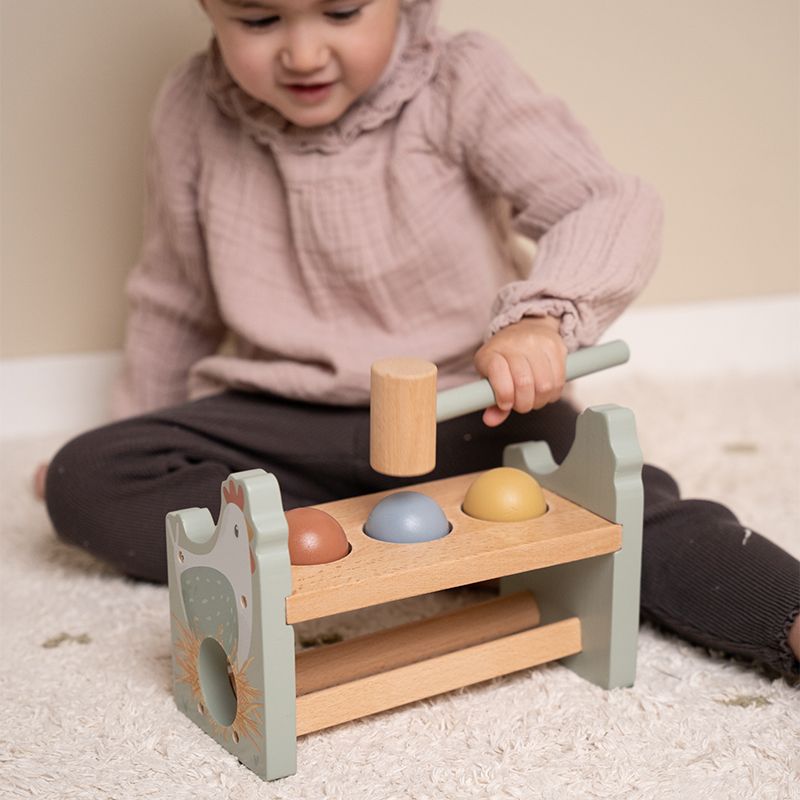 Hamerbankje met ballen Little Farm