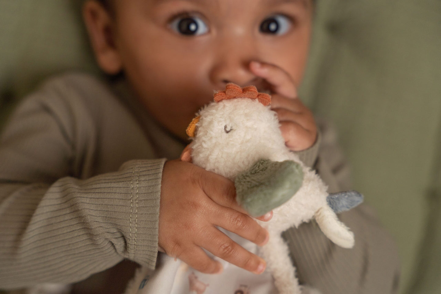 Knuffeldoekje kip Little Farm