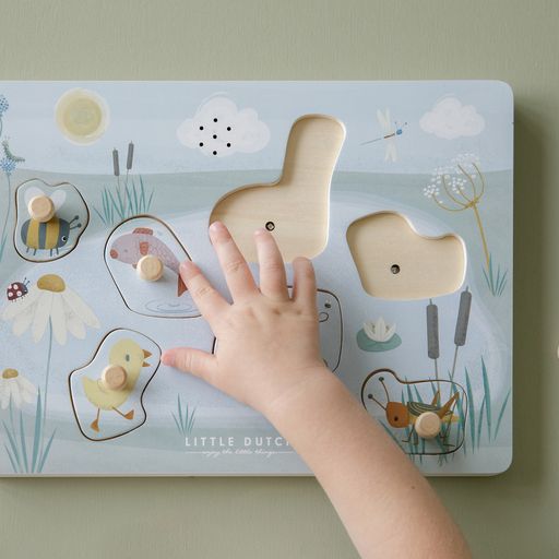 Little Dutch houten geluidenpuzzel Little Goose