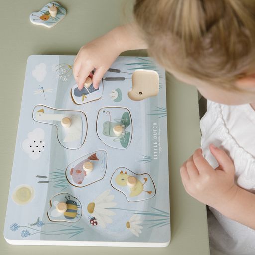 Little Dutch houten geluidenpuzzel Little Goose