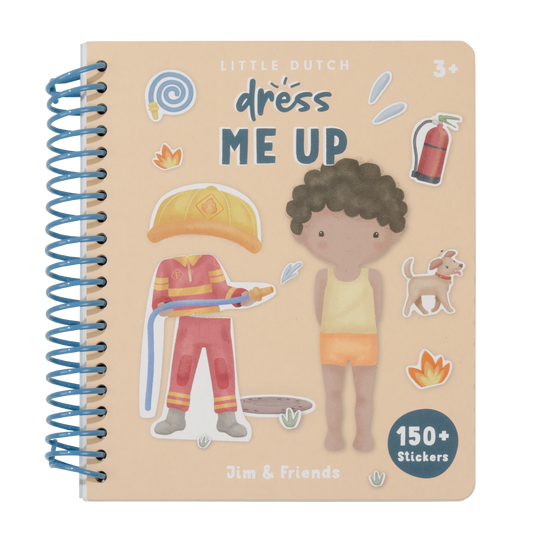 Aankleed- en stickerboek Jim & Friends