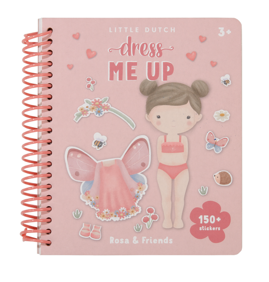 Aankleed- en stickerboek Rosa & Friends