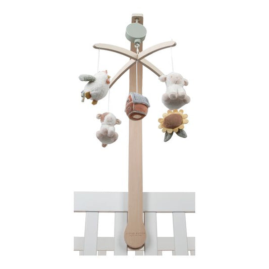 Houten muziekmobiel Little Farm